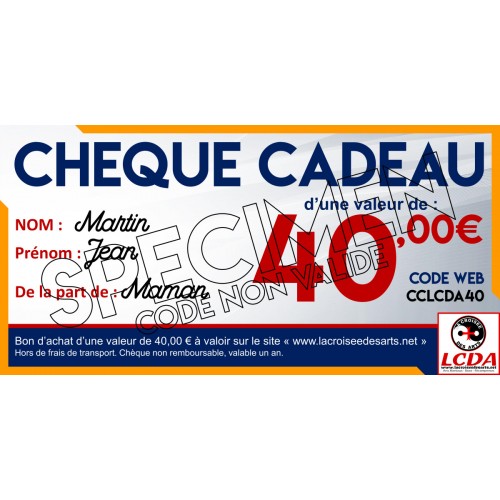 CHÈQUES CADEAU LCDA 40