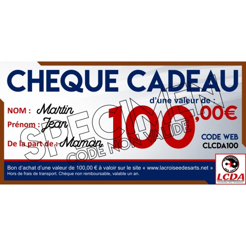 CHÈQUES CADEAU LCDA 100€