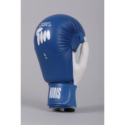 Gants de boxe française Entraînement & Compétition Officiel Metal Boxe -  Bleu
